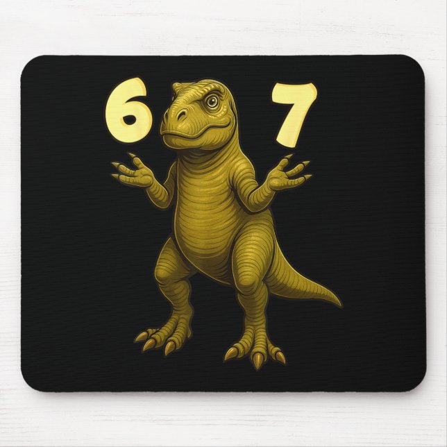 67 T-rex Hands Motion Dinosaur Meme For Kids Teens Mouse Mat (Front)
