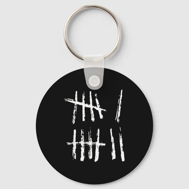 67 Tally Mark Shirt Funny Six Seven 67 Meme 6 7 Nu Key Ring (Front)