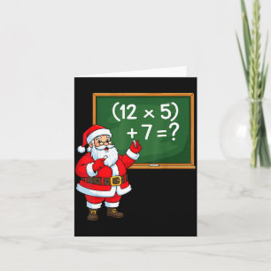 67 Teacher Christmas Santa Six Seven Meme Brainrot Card