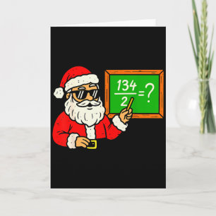 67 Teacher Christmas Santa Six Seven Meme Brainrot Card