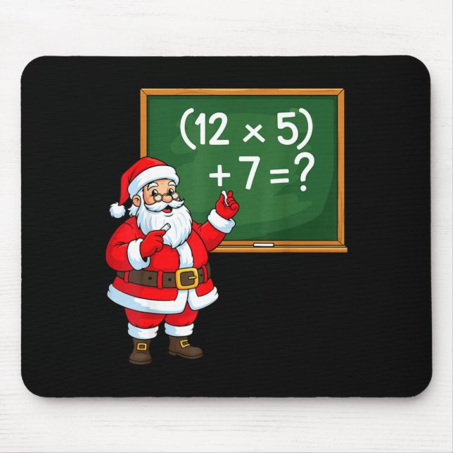 67 Teacher Christmas Santa Six Seven Meme Brainrot Mouse Mat (Front)