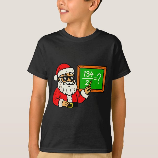 67 Teacher Christmas Santa Six Seven Meme Brainrot T-Shirt (Front)