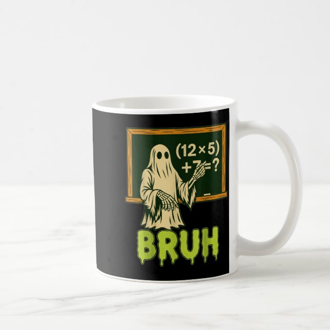 67 Teacher Halloween Ghost Six Seven Meme Brainrot Coffee Mug (Right)