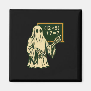 67 Teacher Halloween Ghost Six Seven Meme Brainrot Magnet