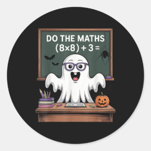 67 Teacher Halloween Ghost Six Seven Meme Do The M Classic Round Sticker