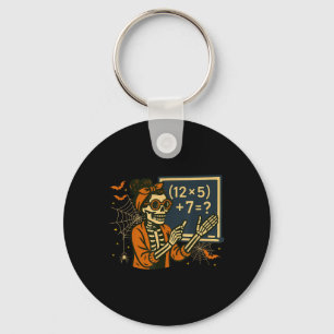 67 Teacher Halloween Skeleton Six Seven Meme Math  Key Ring