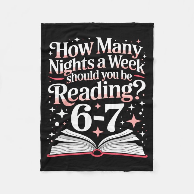 67 Teacher How Many Nights A Week Should You Be Re Fleece Blanket (Front)