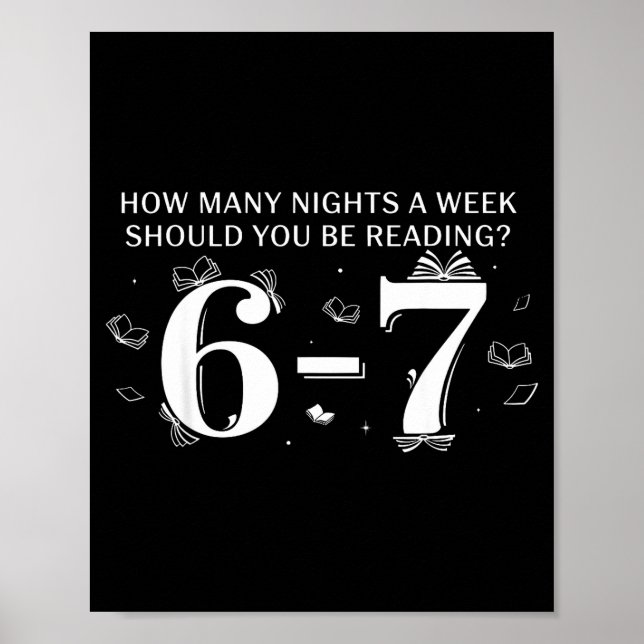 67 Teacher How Many Nights A Week Should You Be Re Poster (Front)