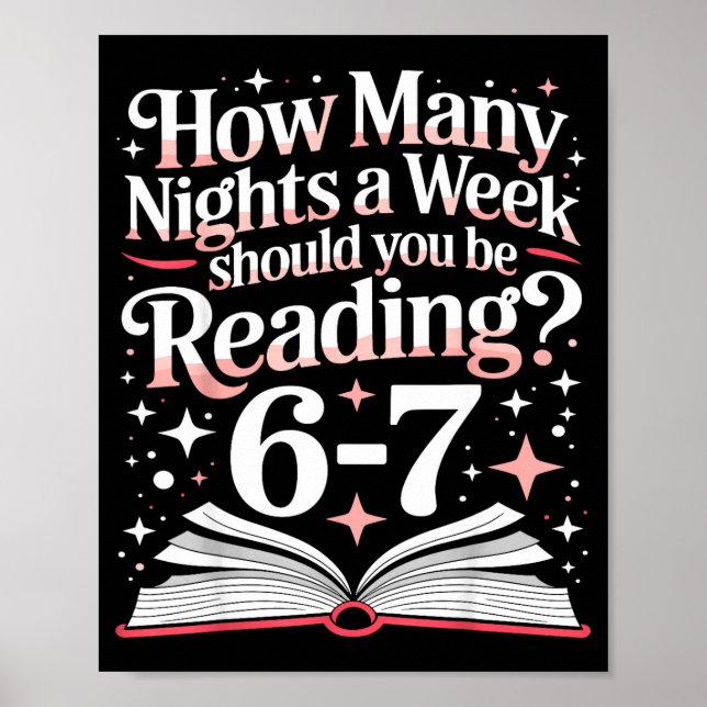 67 Teacher How Many Nights A Week Should You Be Re Poster (Front)