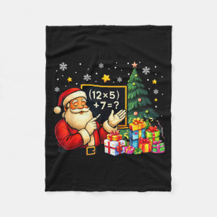 67 Teacher Santa Christmas Six Seven Meme Brainrot Fleece Blanket