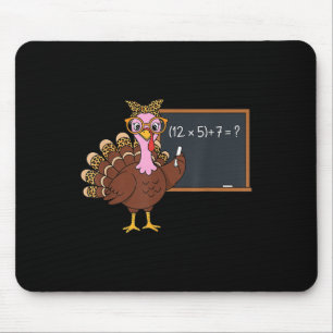 67 Teacher Thanksgiving Turkey Six Seven Meme Brai Mouse Mat