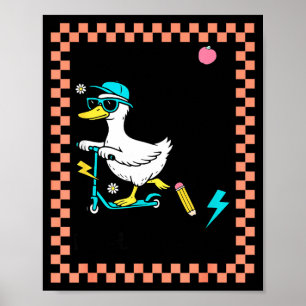 67 Teacher Why Was 6 Afraid Of 7 Because 7 8 9 Six Poster