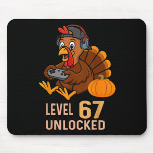 67 Thanksgiving Boys Turkey Gamer Six Seven Meme G Mouse Mat