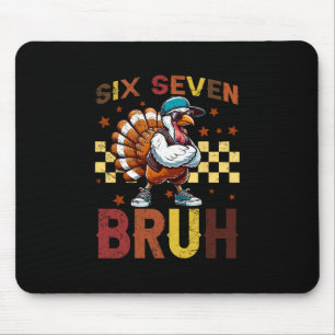 67 Thanksgiving Funny Six Seven Meme Brainrot Turk Mouse Mat