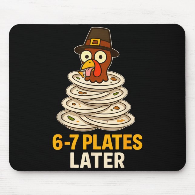 67 Thanksgiving Funny Turkey 6-7 Meme Six Seven Bo Mouse Mat (Front)