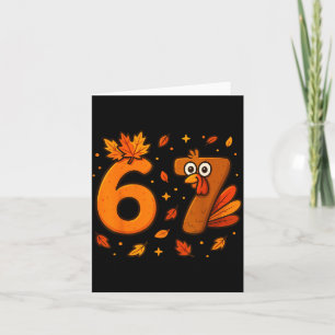 67 Thanksgiving Funny Turkey Thanksgiving 67 Turke Card