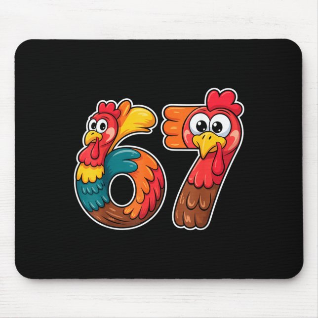 67 Thanksgiving Meme Funny Holiday Six Seven  Mouse Mat (Front)