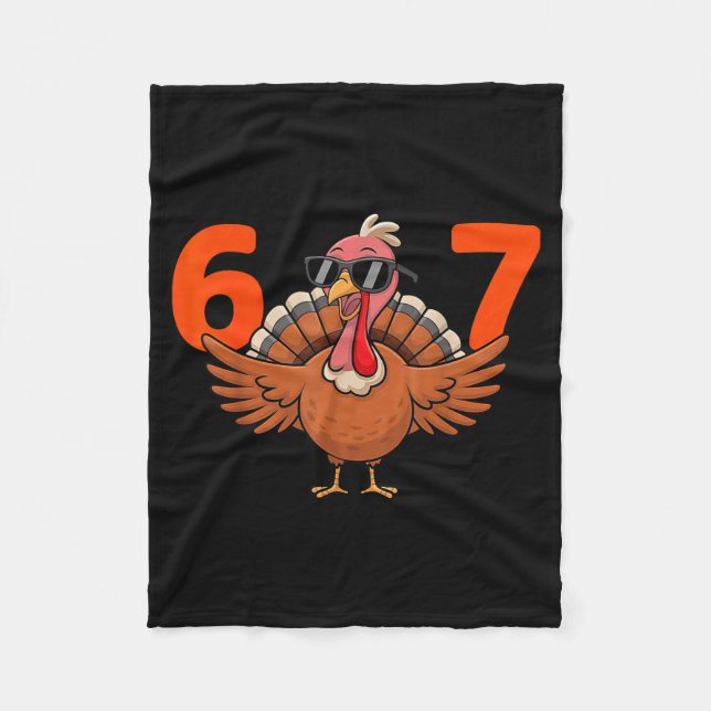 67 Thanksgiving Middle School 6 7  Fleece Blanket (Front)