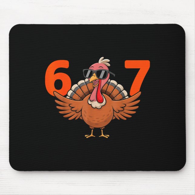 67 Thanksgiving Middle School 6 7  Mouse Mat (Front)