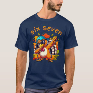 67 Thanksgiving Tee Six Seven Dabbing Turkey Meme