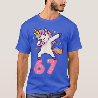 67 Unicorn for Girls Six Seven Meme Brainrot Funny T-Shirt