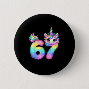 67 Unicorn Meme Girls Pajamas Funny Christmas Wome 6 Cm Round Badge