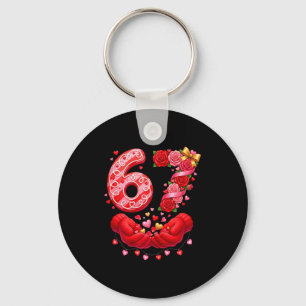 67 Valentine 6 7 Meme Pajamas Holiday Gen Alpha Sl Key Ring