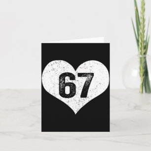 67 Valentine Funny Six Seven 6 7 Meme Gen Alpha Sl Card