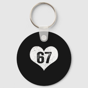 67 Valentine Funny Six Seven 6 7 Meme Gen Alpha Sl Key Ring