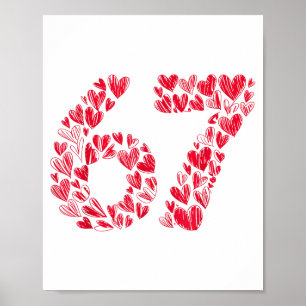 67 Valentine’s Day Heart 67 – Viral Valentine’s 67 Poster