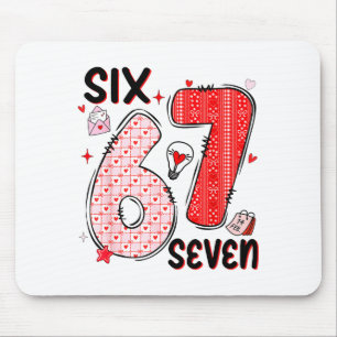 67 Valentine Six Seven 6 7 Funny Valentine’s Day W Mouse Mat