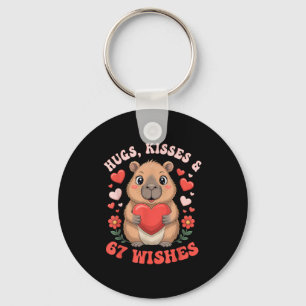 67 Valentines Capybara Wishes Cute Meme Hearts Say Key Ring