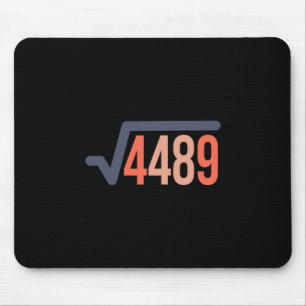 67 Vintage Funny Meme Square Root 4489 Slang Math  Mouse Mat