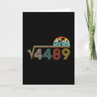67 Vintage Meme Square Root 4489 Slang Math Teache Card