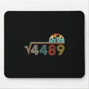 67 Vintage Meme Square Root 4489 Slang Math Teache Mouse Mat