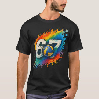 67 Volleyball Six Seven 6 7 Meme T-Shirt