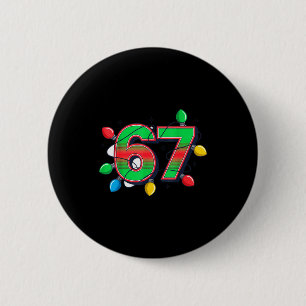 67 Xmas Lights Tacky Meme Design 6 Cm Round Badge