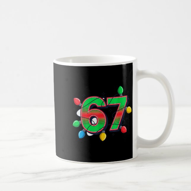67 Xmas Lights Tacky Meme Design  Coffee Mug (Right)