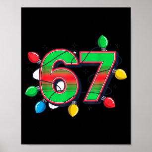 67 Xmas Lights Tacky Meme Design Poster