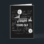 67 Year Old Bday Math Teacher 67th Birthday Gift Card<br><div class="desc">Celebrate birthdays with a clever twist! This funny math design uses equations and square roots to reveal the age, making it the perfect choice for math lovers, teachers, students, and geeks who enjoy a good nerdy joke. Great for milestone birthdays, classroom celebrations, or anyone who appreciates clever humor mixed with...</div>