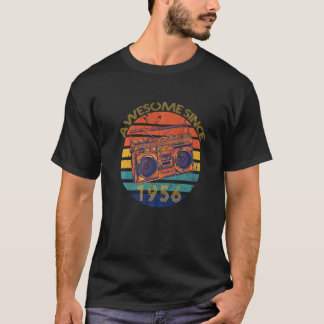 67 Year Old Vintage Music Birthday Born In 1956 Pa T-Shirt