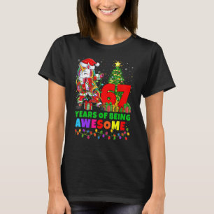 67 Years Of Being Awesome Unicorn 67th Birthday Ch T-Shirt