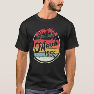 67 Years Old Awesome Since March 1955 67Th Birthda T-Shirt