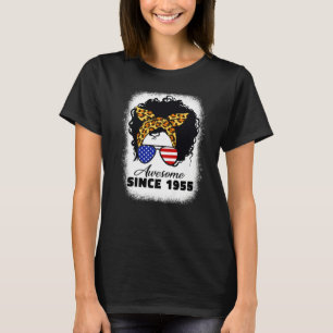 67 Years Old Leopard Awesome Since 1955 Birthday u T-Shirt