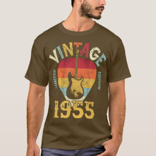 67 YearsOld Vintage 1955 Guitar Pick 67th Birthday T-Shirt