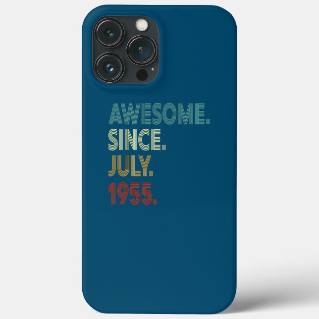 67 Yr Old 67th Birthday Decorations Awesome Since Case-Mate iPhone Case (Back)