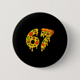 67 Zza Meme Funny Six Seven Gen Alpha Slang Kids D 6 Cm Round Badge