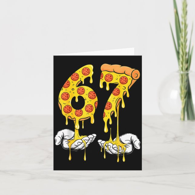 67 Zza Meme Funny Zza Lover  Card (Front)