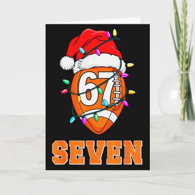 67endy Xmas Football – Six &amp; Seven Matching Co Card (Front)
