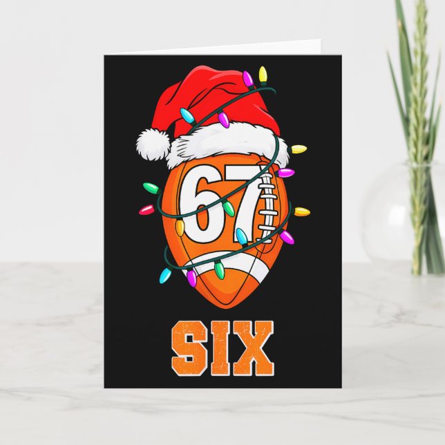 67endy Xmas Football – Six &amp; Seven Matching Co Card (Front)